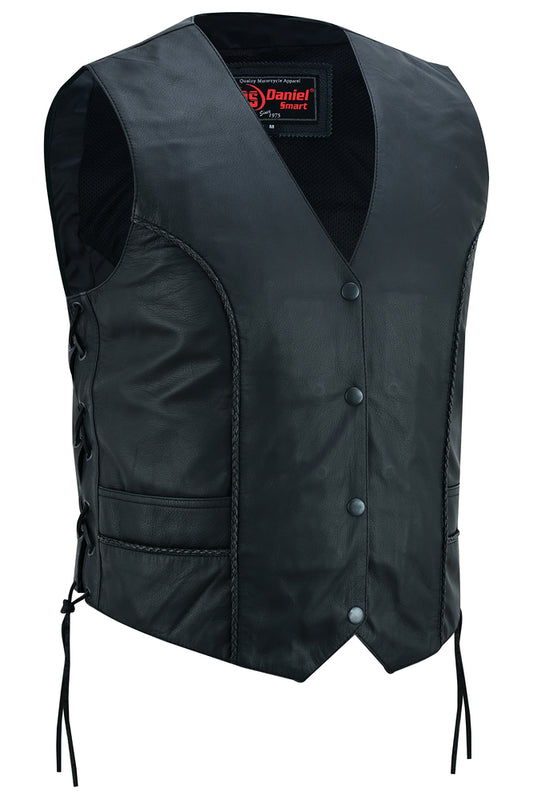 DS223 Women's Ultra-Thin Braided Vest Daniel Smart Manufacturing