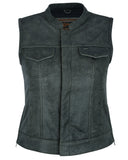 DS229 Women's Premium Single Back Panel Concealment Vest - GRAY Daniel Smart Manufacturing