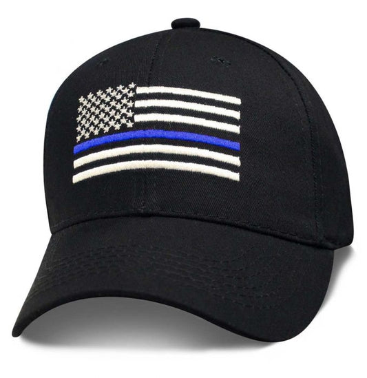 SPOLICE Blue Stripe Police Flag Cap Daniel Smart Manufacturing