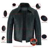 DS780 Men's Drum Dyed New Zealand Lambskin Jacket Daniel Smart Manufacturing