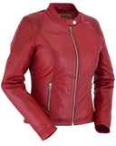 DS5501 Cabernet - Women's Fashion Leather Jacket Daniel Smart Manufacturing