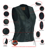 DS205 Women's Single Back Panel Concealed Carry Vest Daniel Smart Manufacturing