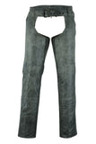 DS413 Unisex Double Deep Pocket Thermal Lined Chaps - GRAY Daniel Smart Manufacturing