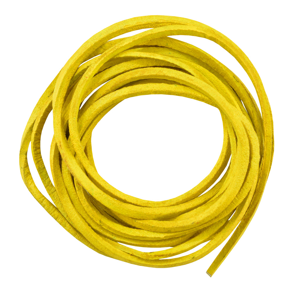 SLYELLOW 6' Feet Leather Laces - Yellow Daniel Smart Manufacturing