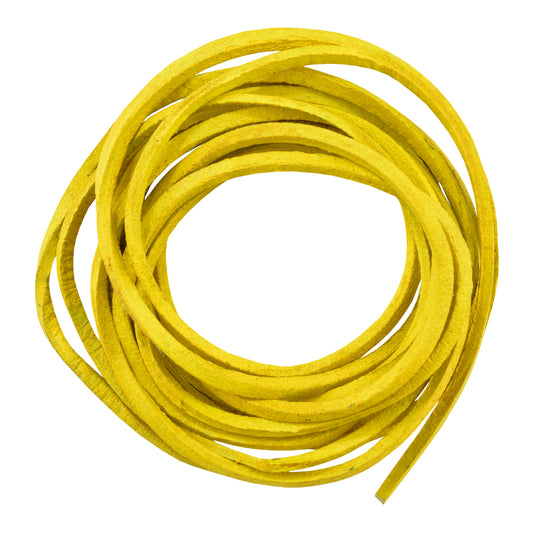 SLYELLOW 6' Feet Leather Laces - Yellow Daniel Smart Manufacturing