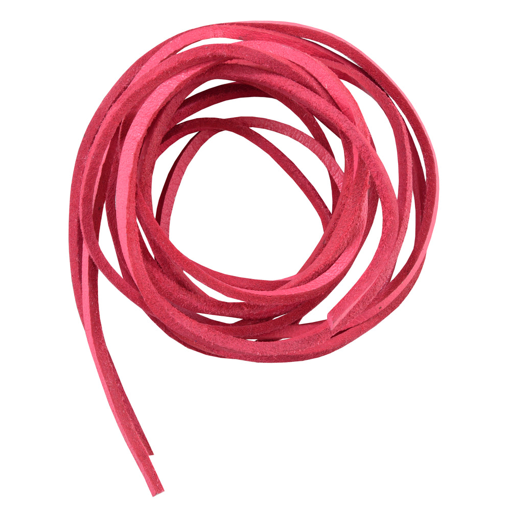 SLPINK 6' Feet Leather Laces - Hot Pink Daniel Smart Manufacturing