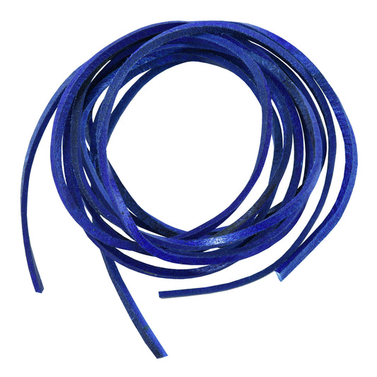 SLBLUE 6' Feet Leather Laces - Blue Daniel Smart Manufacturing