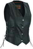 DS222 Women's Braided Vest Daniel Smart Manufacturing