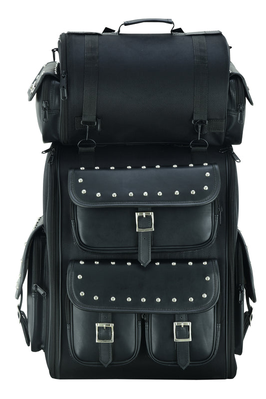 DS386 Updated Touring Back Pack With Studs Daniel Smart Manufacturing