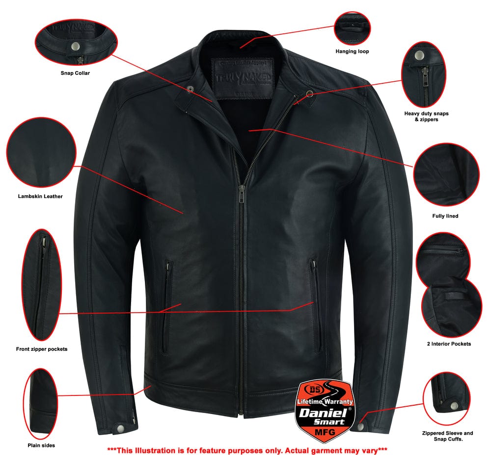 Classic Joe Men's Fashion Leather Jacket - Daniel Smart Manufacturing