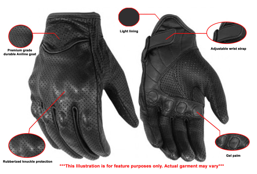 DS76 Perforated Sporty Glove Daniel Smart Manufacturing