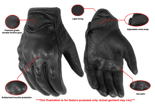 DS76 Perforated Sporty Glove Daniel Smart Manufacturing