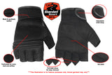 DS10 Synthetic Leather/ Mesh Fingerless Glove Daniel Smart Manufacturing