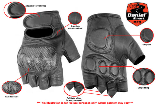 DS18 Sporty Fingerless Glove Daniel Smart Manufacturing