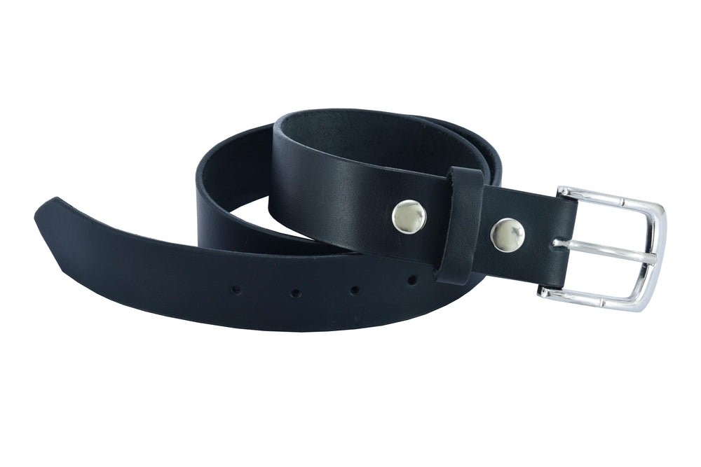 BLT2013 The Iconic Black Genuine Leather Belt Daniel Smart Manufacturing