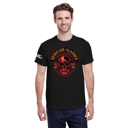 RC8010 RENEGADE CLASSICS RED SKULL TSHIRT