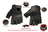 DS17 Leather/ Mesh Fingerless Glove Daniel Smart Manufacturing