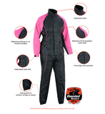 DS598PK Women's Rain Suit (Hot Pink) Daniel Smart Manufacturing