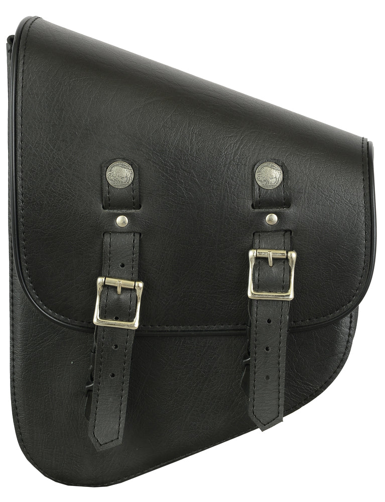 DS5010L Left Side Synthetic Leather Swing Arm Bag W/ Buffalo Snaps Daniel Smart Manufacturing