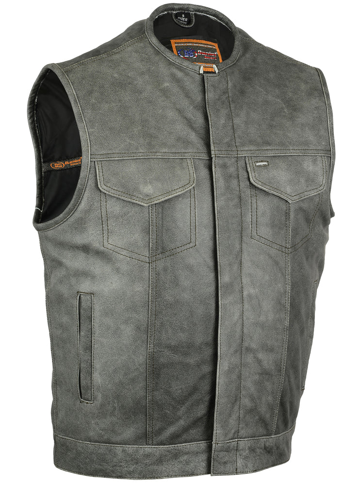 DS191V Concealed Snaps, Premium Naked Cowhide, Hidden Zipper, w/o Col Daniel Smart Manufacturing