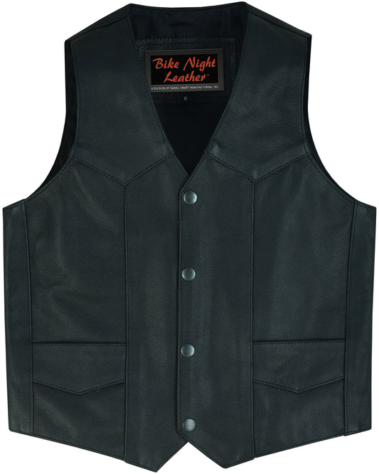 DS1725 Kids Traditional Style Plain Side Vest Daniel Smart Manufacturing