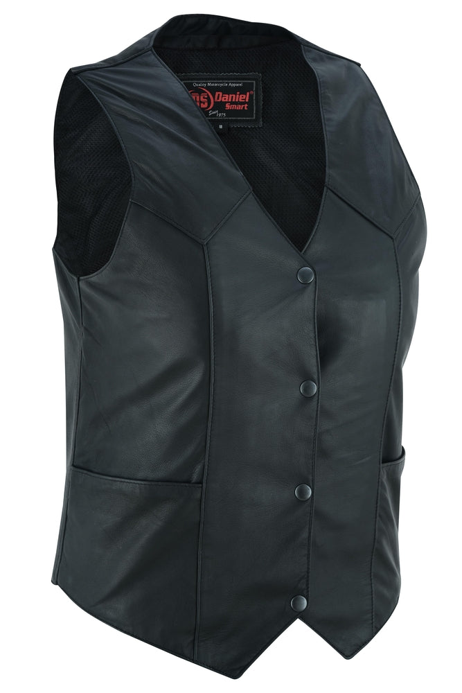 DS251 Women's Classic Plain Side Vest Daniel Smart Manufacturing