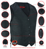 DS271 Women's Stylish Full Cut Vest Daniel Smart Manufacturing