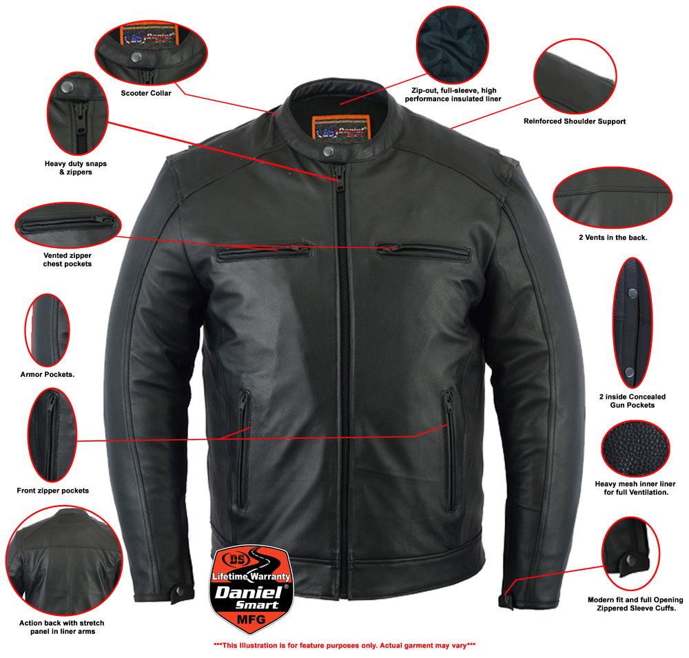 DS735 Men's Cruiser Jacket Daniel Smart Manufacturing