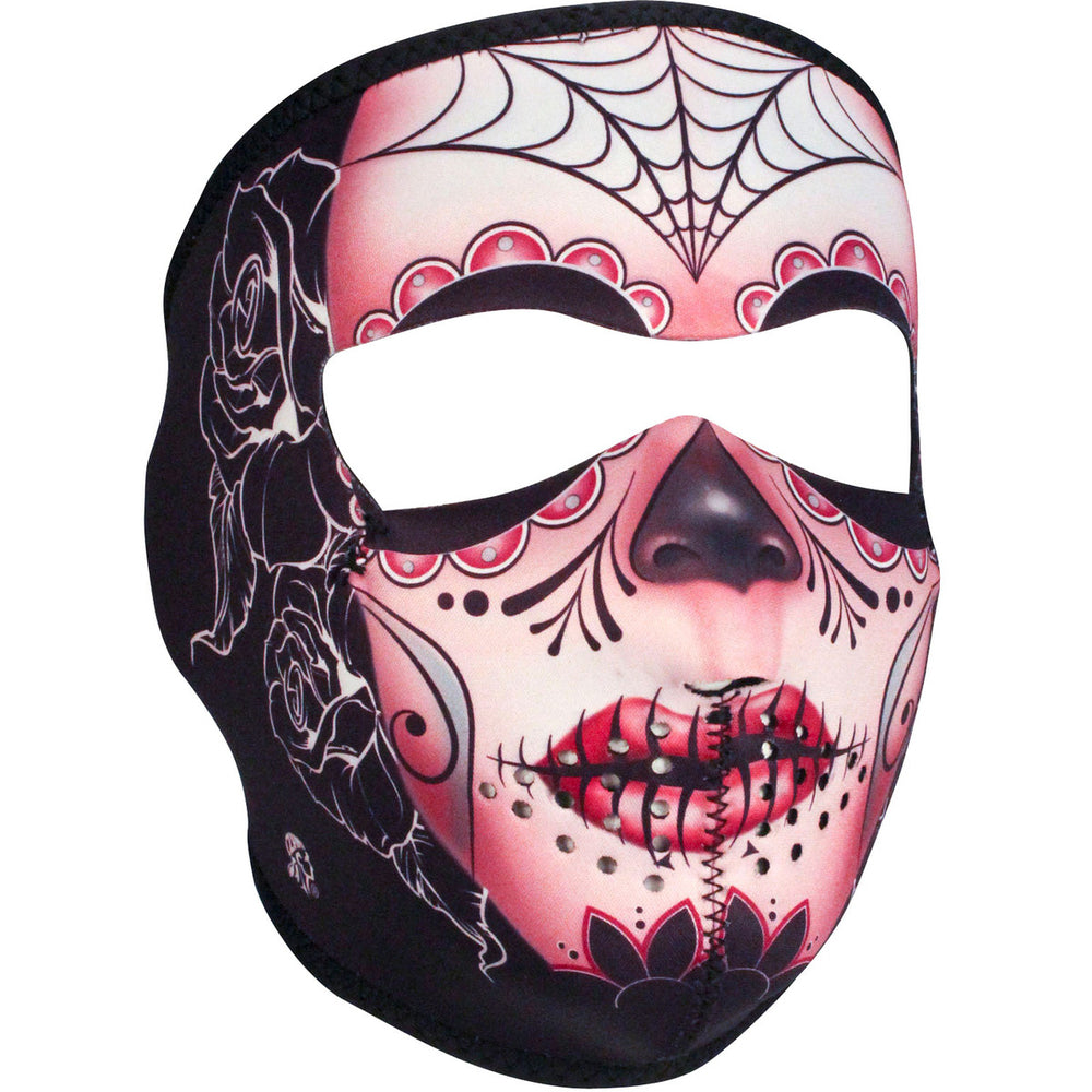 WNFM082 ZAN® Full Mask- Neoprene- Sugar Skull Daniel Smart Manufacturing