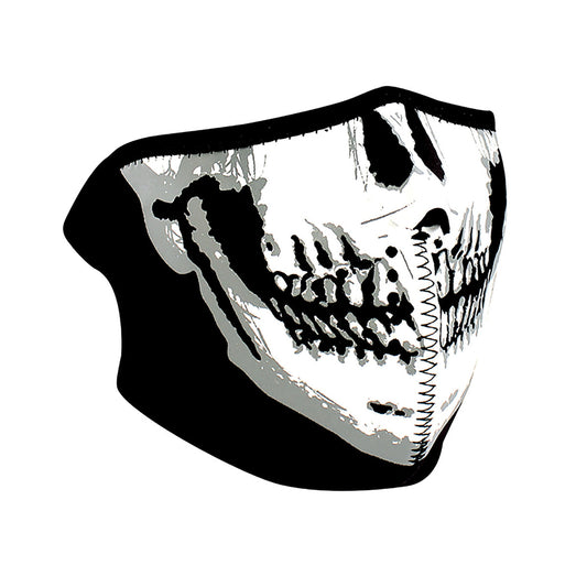 WNFM002H ZAN® Half Mask- Neoprene- Skull Face Daniel Smart Manufacturing