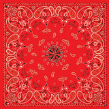 B003- Bandanna Red Paisley Daniel Smart Manufacturing