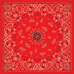 B003- Bandanna Red Paisley Daniel Smart Manufacturing