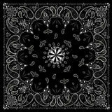 B001- Bandanna Black Paisley Daniel Smart Manufacturing