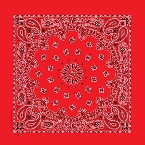 BD2500 Bandana Paisley Red - Daniel Smart Manufacturing