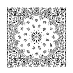 BD2504 Bandana Paisley White - Daniel Smart Manufacturing