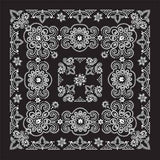 BD2508 Bandana Texas Paisley Black [27" x27"] Daniel Smart Manufacturing