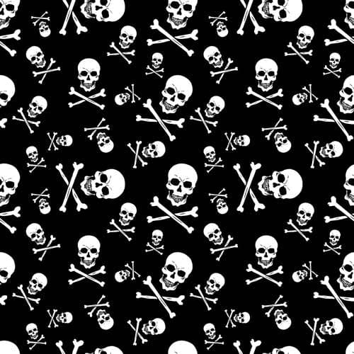 BD2512 Bandana Skull and Crossbones - Daniel Smart Manufacturing