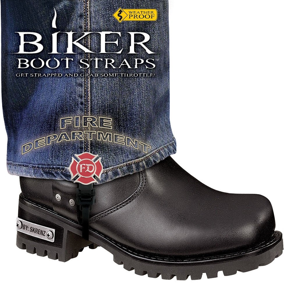 BBS/FD6 Weather Proof- Boot Straps- Fire Department- 6 Inch Daniel Smart Manufacturing