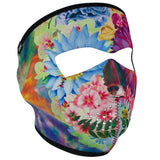 WNFM182 ZAN® Full Mask- Neoprene- Flower Skull Daniel Smart Manufacturing