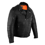 DS794 Men's Modern Longer Beltless Biker Jacket Daniel Smart Manufacturing