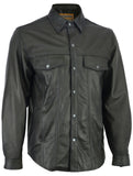 DS770 Men's Premium Lightweight Leather Shirt Daniel Smart Manufacturing