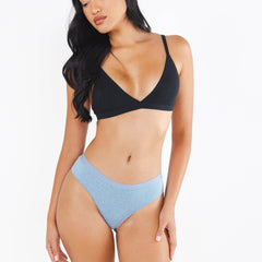 The Chambray All Day | Blue Chambray Cheeky Underwear