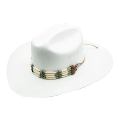 Peter Grimm White Santa fe Hat