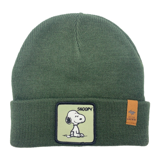 Peter Grimm Hunter Green Snoopy Beanie Hat