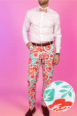 The Win By A Rose | Derby Roses Suit Pants - Shinesty