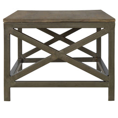 Industrial Cross Metal Coffee Table