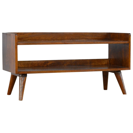 Chestnut Nordic Storage Bench - Artisan Furniture