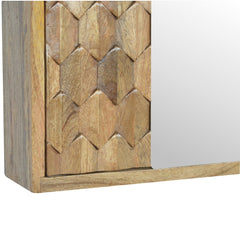 Pineapple Carved Mirror Cabinet