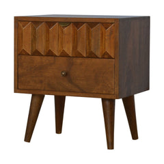 Chestnut Prism Bedside - Artisan Furniture