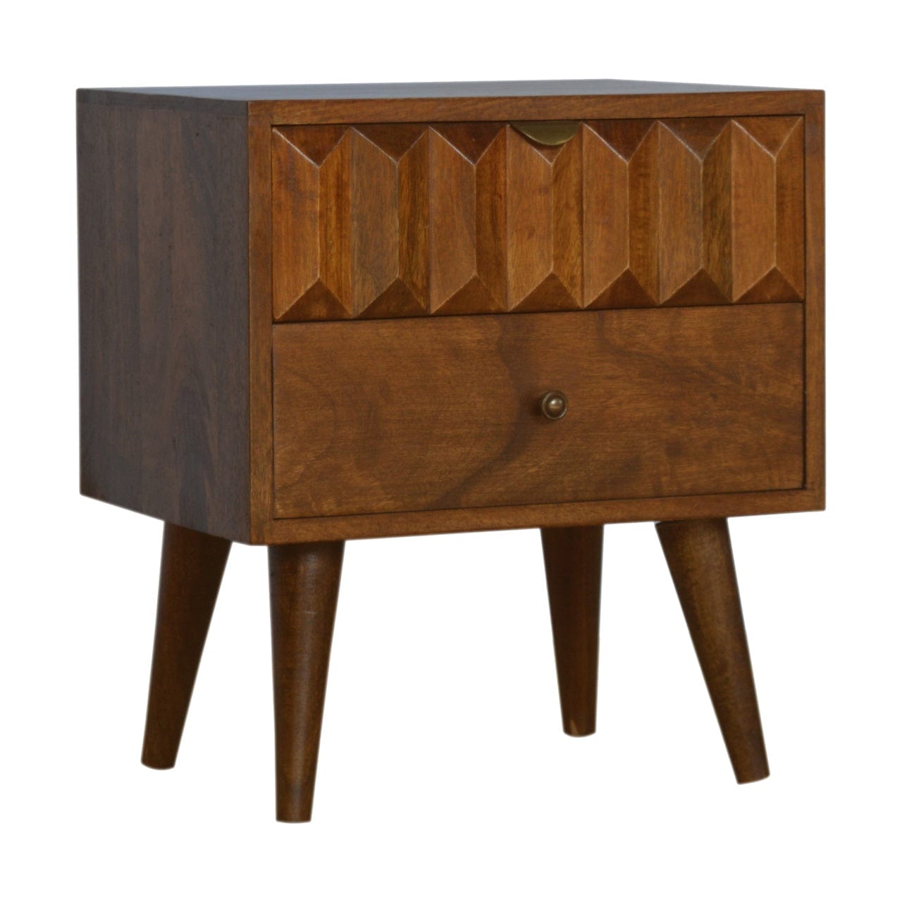 Chestnut Prism Bedside - Artisan Furniture